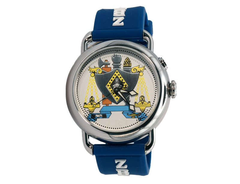 Zeta Beta Tau Watch Front View – OMG Watch Co. Officially Licensed Swiss-Made