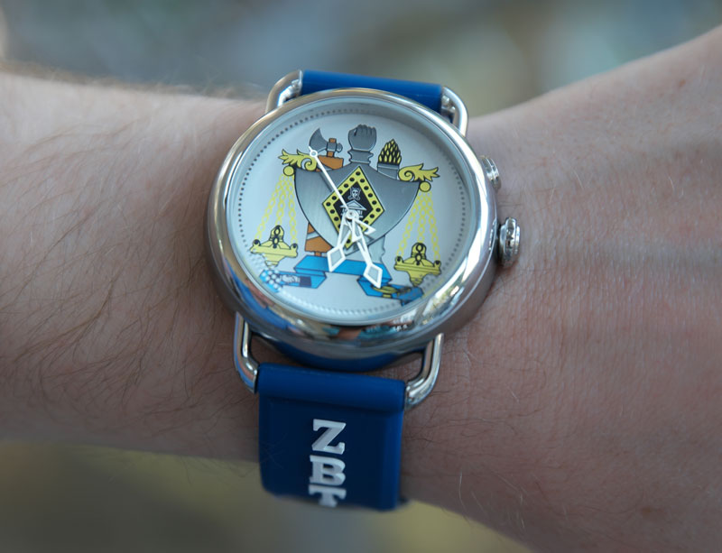 Zeta Beta Tau Watch on Wrist – OMG Watch Co. Swiss-Made Fraternity Watch
