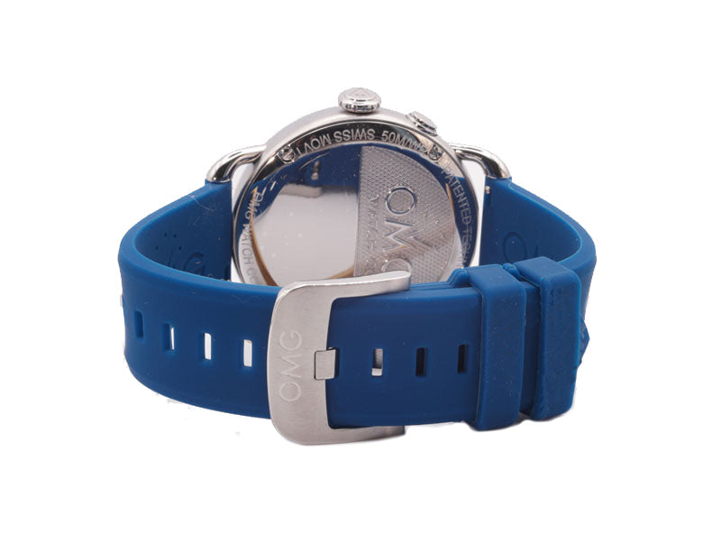 Zeta Beta Tau Watch Back Clasp View – OMG Watch Co. Swiss-Made