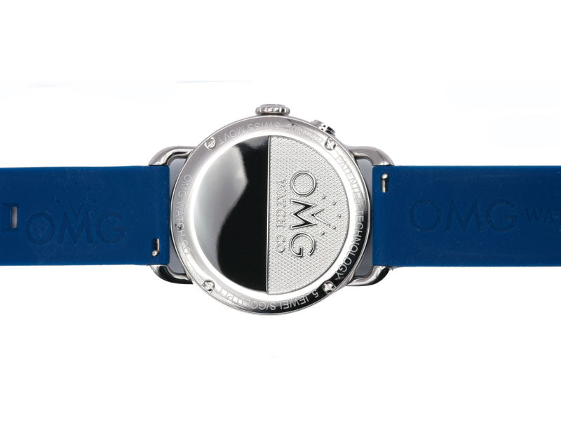 Zeta Beta Tau Watch Back Flat View – OMG Watch Co. Licensed Fraternity Watch